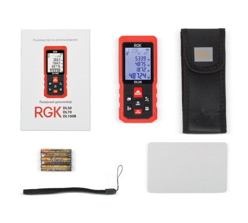 Лазерный дальномер RGK DL50 (с поверкой) Лазерный дальномер RGK DL50 (с поверкой)
