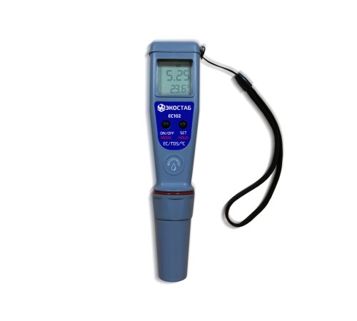 EC102 ЭКОСТАБ Влагозащищенный карманный кондуктометр EC102 ЭКОСТАБ Влагозащищенный карманный кондуктометр