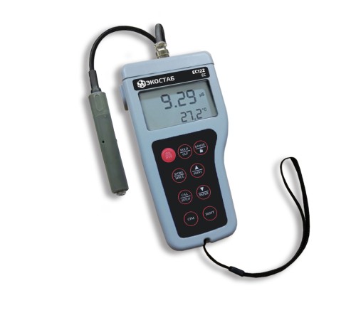 EC122 ЭКОСТАБ Портативный влагозащищенный кондуктометр EC122 ЭКОСТАБ Портативный влагозащищенный кондуктометр