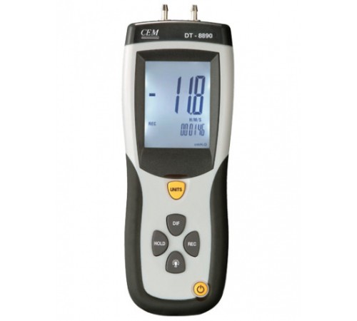 Дифференциальный цифровой манометр CEM DT-8890 Дифференциальный цифровой манометр CEM DT-8890