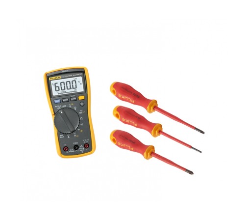 Комплект Fluke IB117M - мультиметр Fluke 117 с набором отвёрток Комплект Fluke IB117M - мультиметр Fluke 117 с набором отвёрток